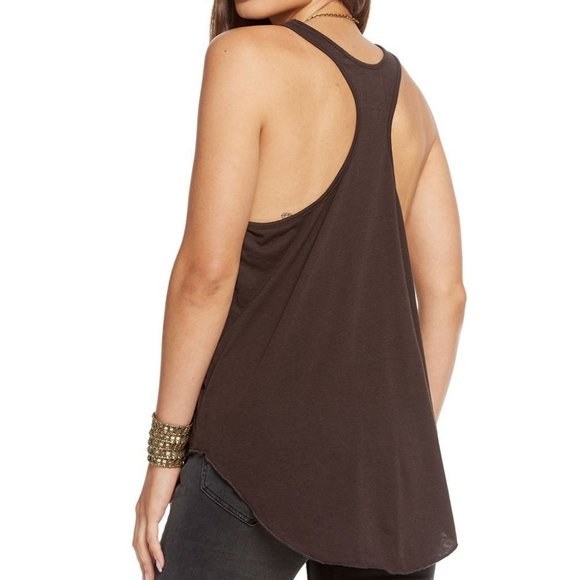 Chaser Vintage Jersey Cowl  Neck Racerback Tank - Picture 2 of 2